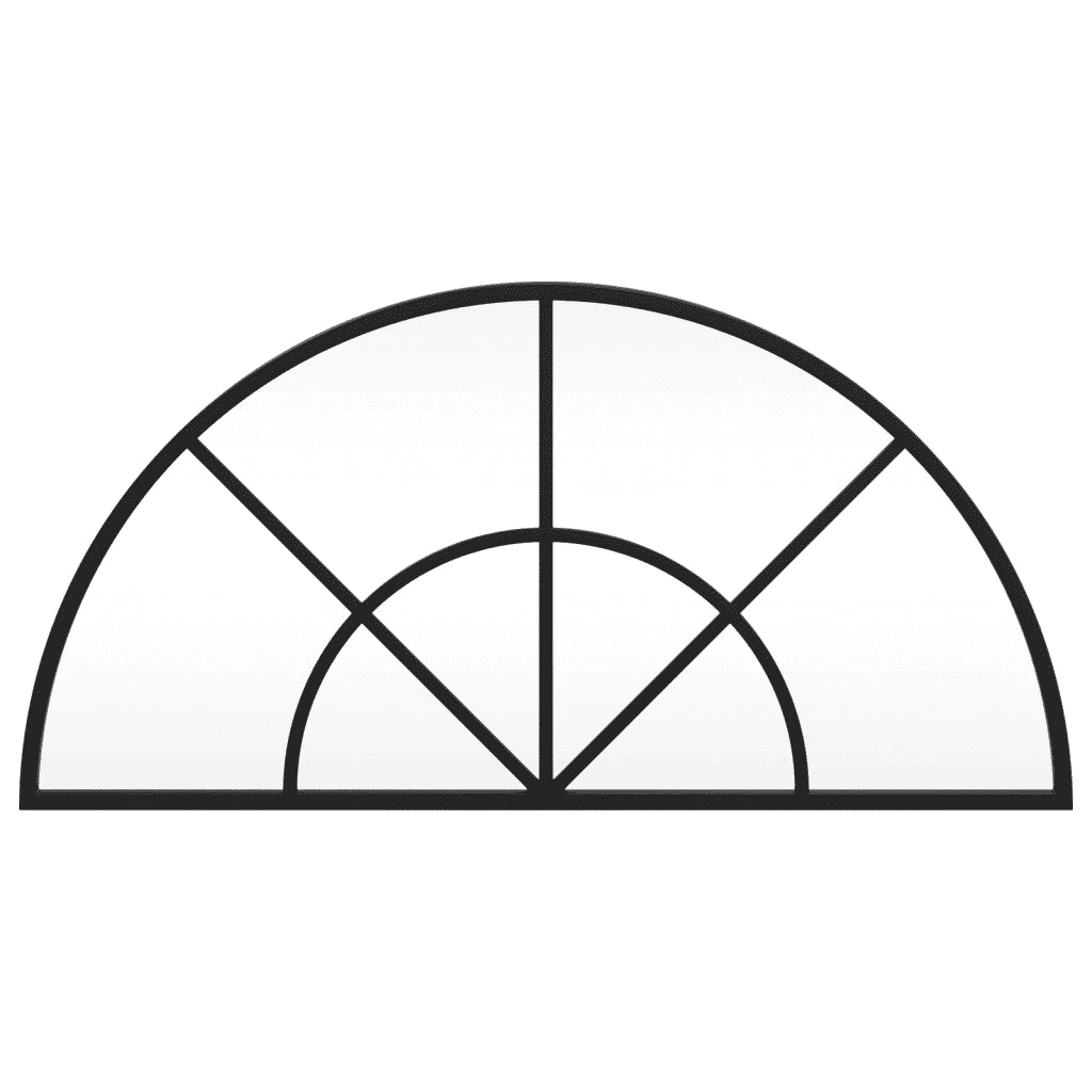 Specchio da Parete Nero 60x30 cm Arco in Ferrocod mxl 80289
