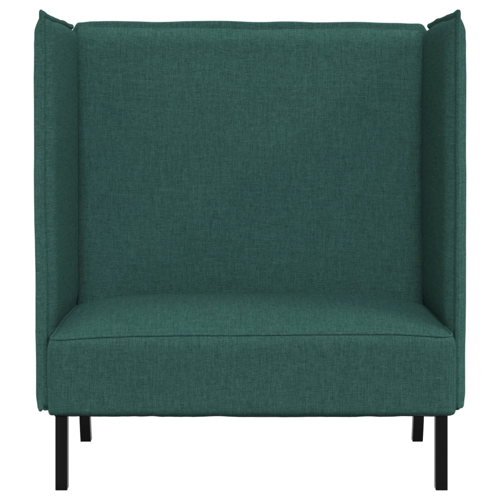 Divano alto Verde Scuro 109x56x121 cm Tessuto