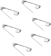 50 spille per sicurezza a broche per chiusura di gioielli per lavori di artigianato e progetti di DIY argento 15/20/25/30/35/40mm