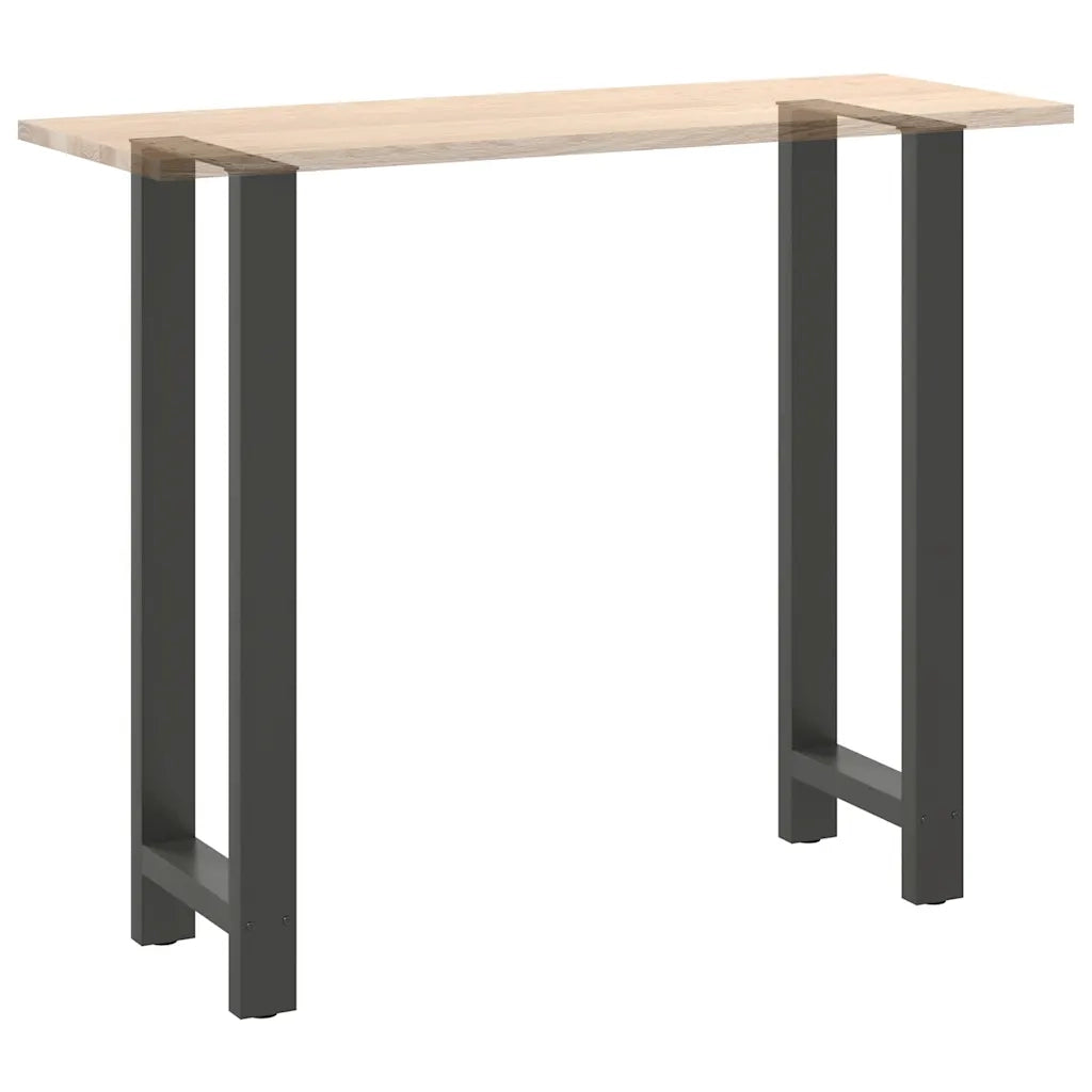 vidaXL Gambe per tavolo da bar antracite 2 pz 50x(110-111) cm in acciaio