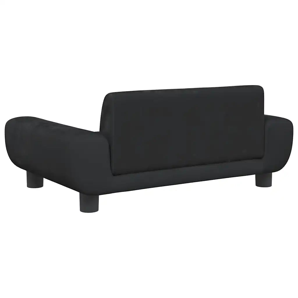 Lettino per Cani Nero 70x45x33 cm in Velluto 171992