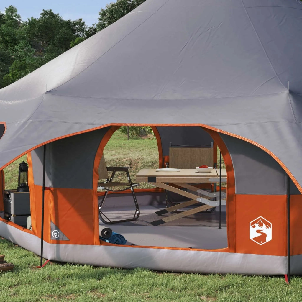 Tenda Familiare Grigio e arancione 10 persone 42017393