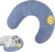 Cuscino per gatti morbido e soffice per la rilassamento e il sonno - Lavabile - Blu