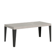 Tavolo allungabile 120/224x90 cm Flame Premium cashmere gambe antracite
