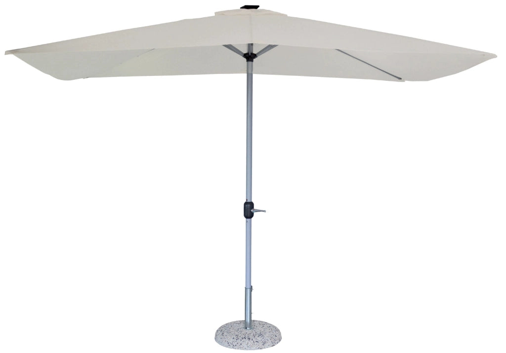 Ombrellone da Giardino 3x3 m Palo Ø48 mm in Metallo Morel Bianco