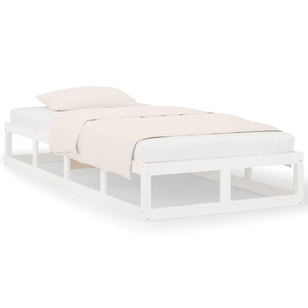 Giroletto Bianco 75x190 cm Small Single in Legno Massello 820822