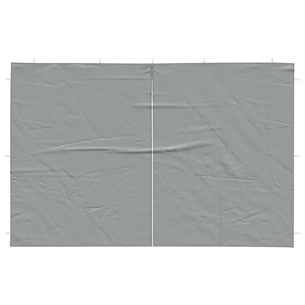 Parete per tenda da festa 2 pcs Grigio Chiaro 400 x 195 cm 42033007