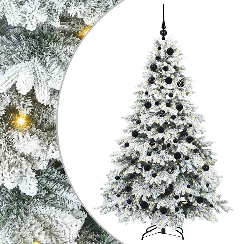 Albero di Natale artificiale con 300 LED Bianco 180 cm PE e PVC 3397615