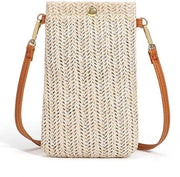 Borsa a Spalla Casual Tessuta - Borsa per Telefono Cellulare - Multifunzionale - Borsa da Donna - Tasca di Ripostiglio - Comodo da Utilizzare
