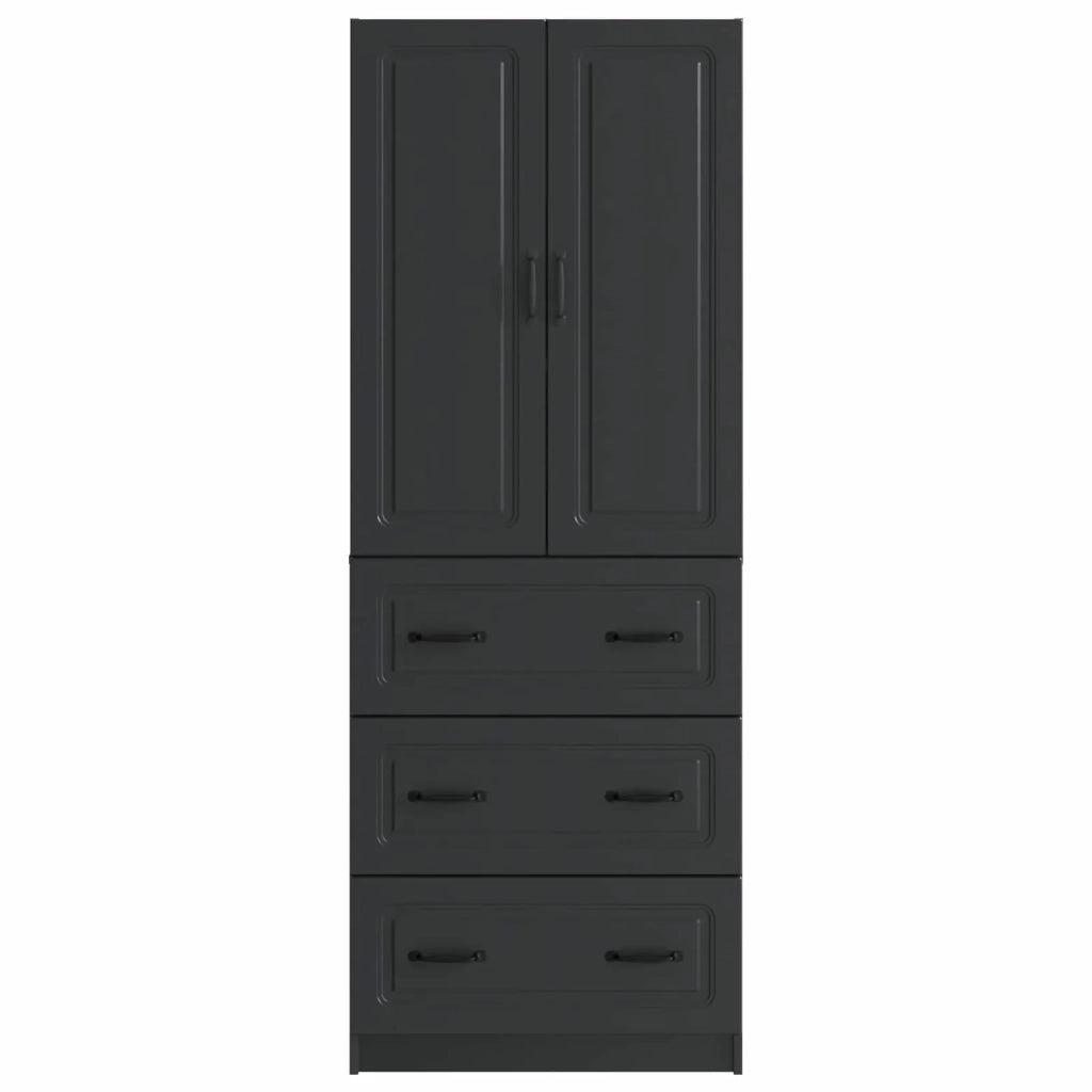 Set di armadi 2 pcs Nero 66 x 34,5 x 87 cm Legno ingegnerizzato