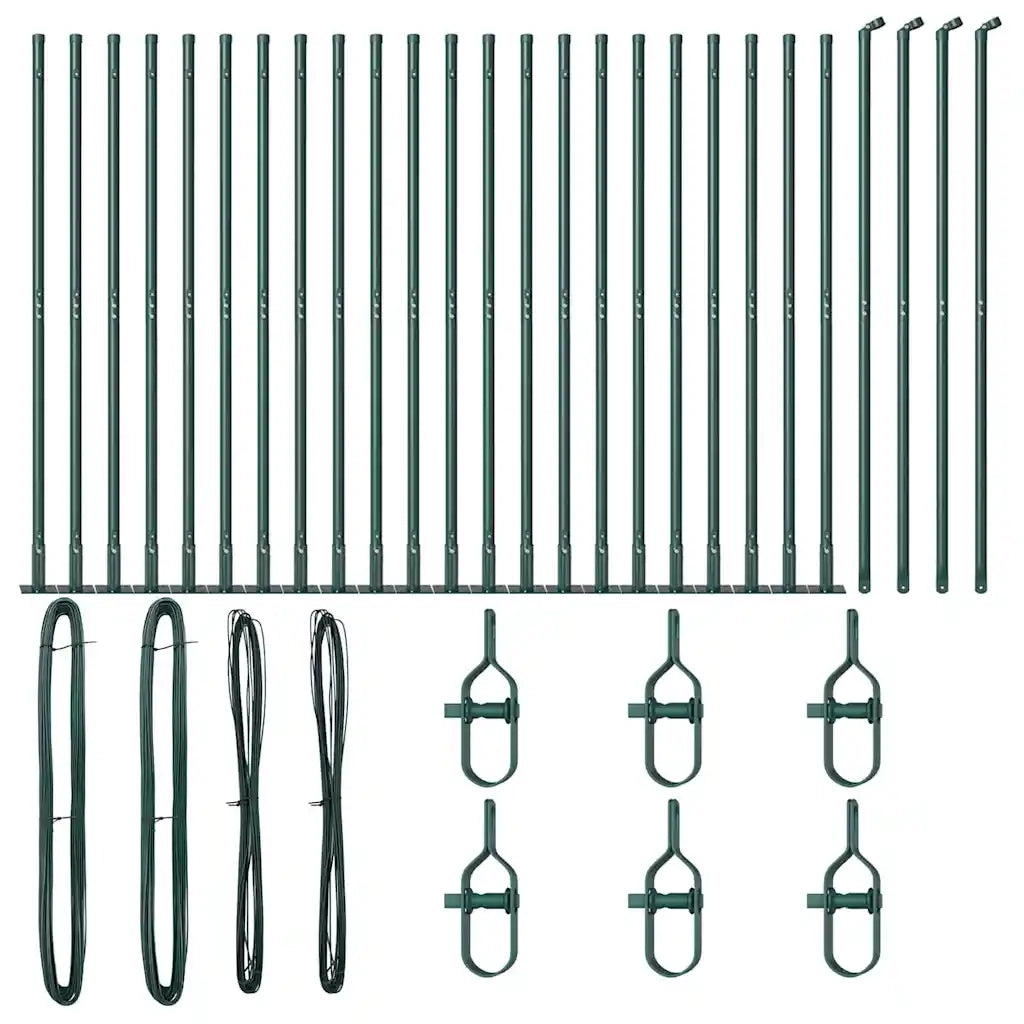 Palo della recinzione 26 pcs Grigio 3,2 x 3,2 x 160 cm 3350231