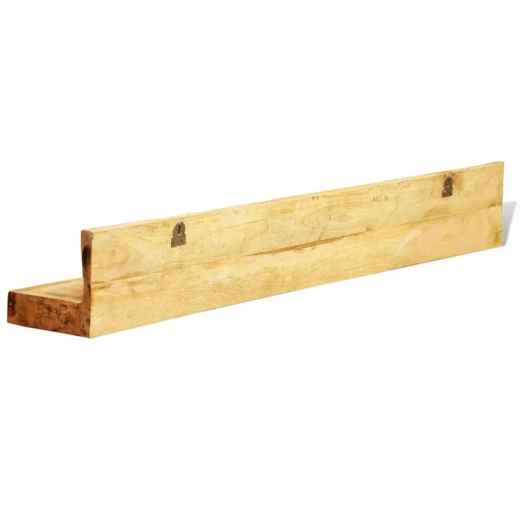 Set di 2 scaffali/armadietti/mobili da parete in legno massello 2702085/2
