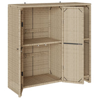 Armadio con lo scaffale Beige 100 x 36 x 102 cm Rattan 4103824