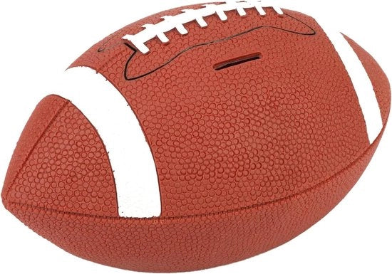 Spaarvarken onbreekbare muntenbank sport thema rugby per bambini regalo di Natale o compleanno