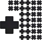 Coprisetta a croce 16 pezzi - Impermeabili - Invisibili - Respiranti - Autoadesivi - Riciclabili - a forma di croce - Coprispettatore