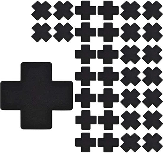Coprisetta a croce 16 pezzi - Impermeabili - Invisibili - Respiranti - Autoadesivi - Riciclabili - a forma di croce - Coprispettatore