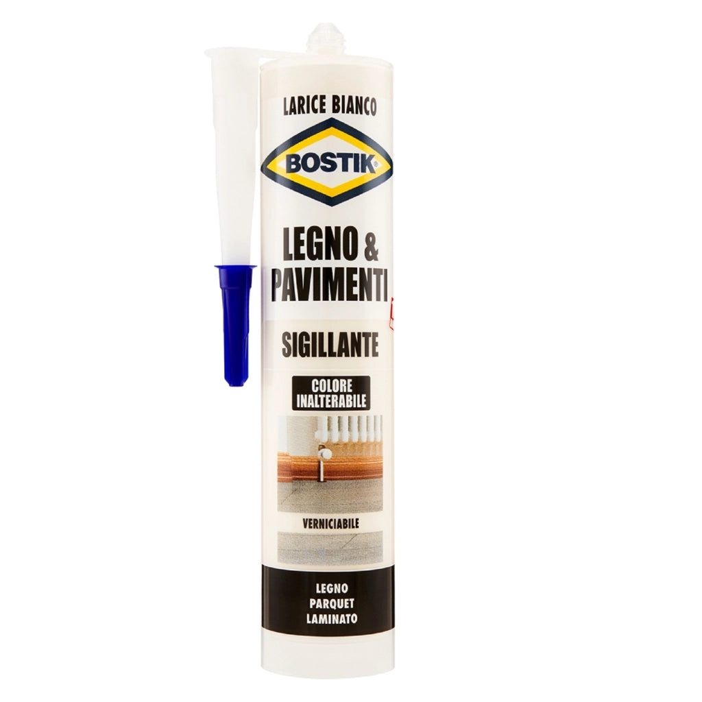 Sigillante crepe fessure parquet Bostik legno e pavimenti parete vari colori LARICE BIANCO
