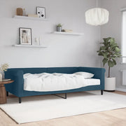 Divano Letto con Materasso Blu 100x200 cm in Velluto 3197753