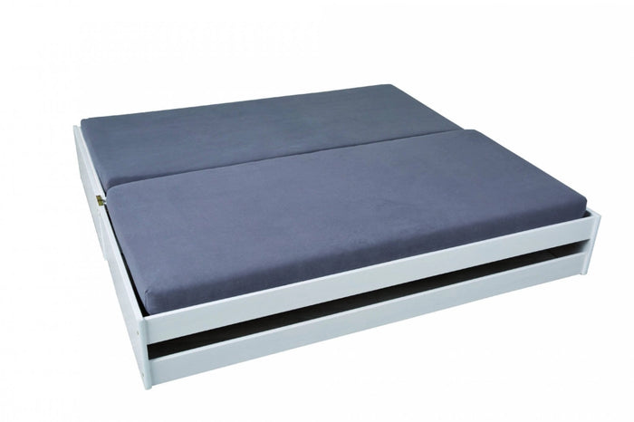 Sibari, Letto Singolo Contenitore, Bianco