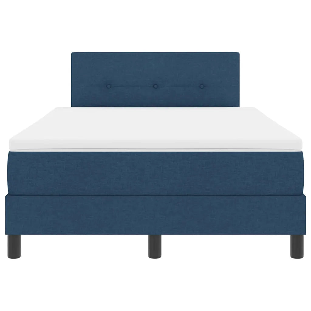 Letto a molle con testiera Blu 120 x 190 cm Tessuto 3338677