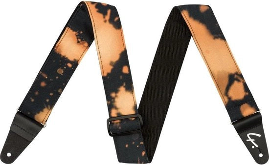 Tie Dye Band per Chitarra in Nylon 5 cm Nero - Progetto di Moda - Aspetto Unico
