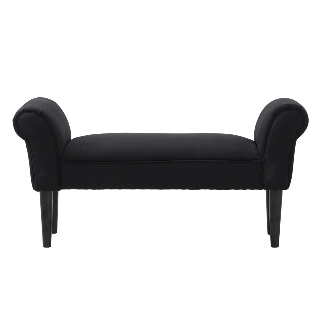 Panca imbottita con contenitore ¨C Xylo ¨C Nero, 102x36x51 cm