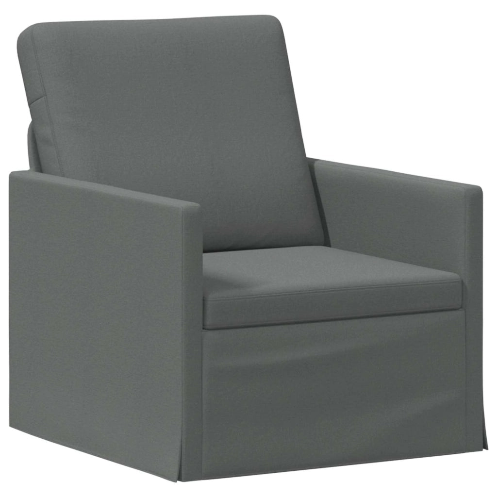 Set di divani 2 pcs Grigio Scuro Tessuto 3433135