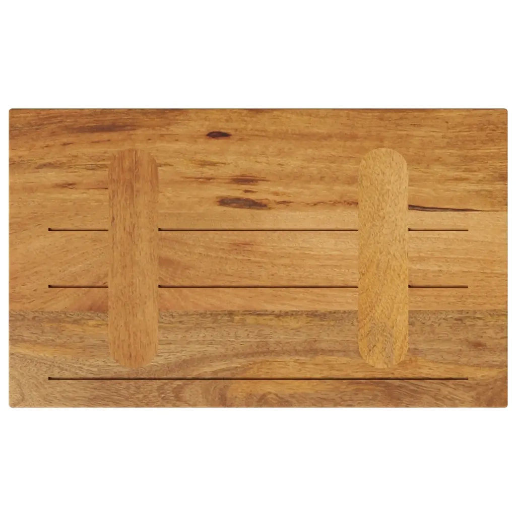 vidaXL Piano per Tavolo 60x40x2,5 cm Rettangolare Legno Massello Mango