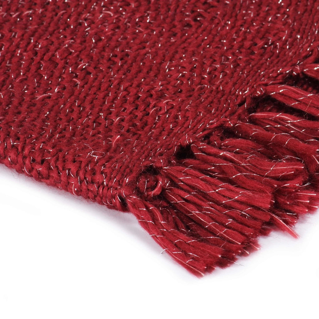 Coperta Borgogna 220 x 250 cm Poliestere