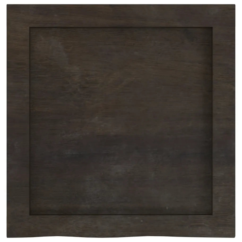 Mensola | Ripiano | Scaffale Marrone Scuro 40x40x(2-4) cm Massello Rovere Trattato