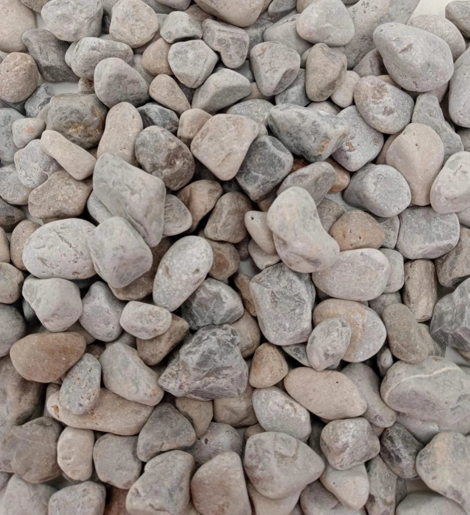 Ciottoli occhialino grigio naturale per design outdoor 15/25 mm sacco 25 kg