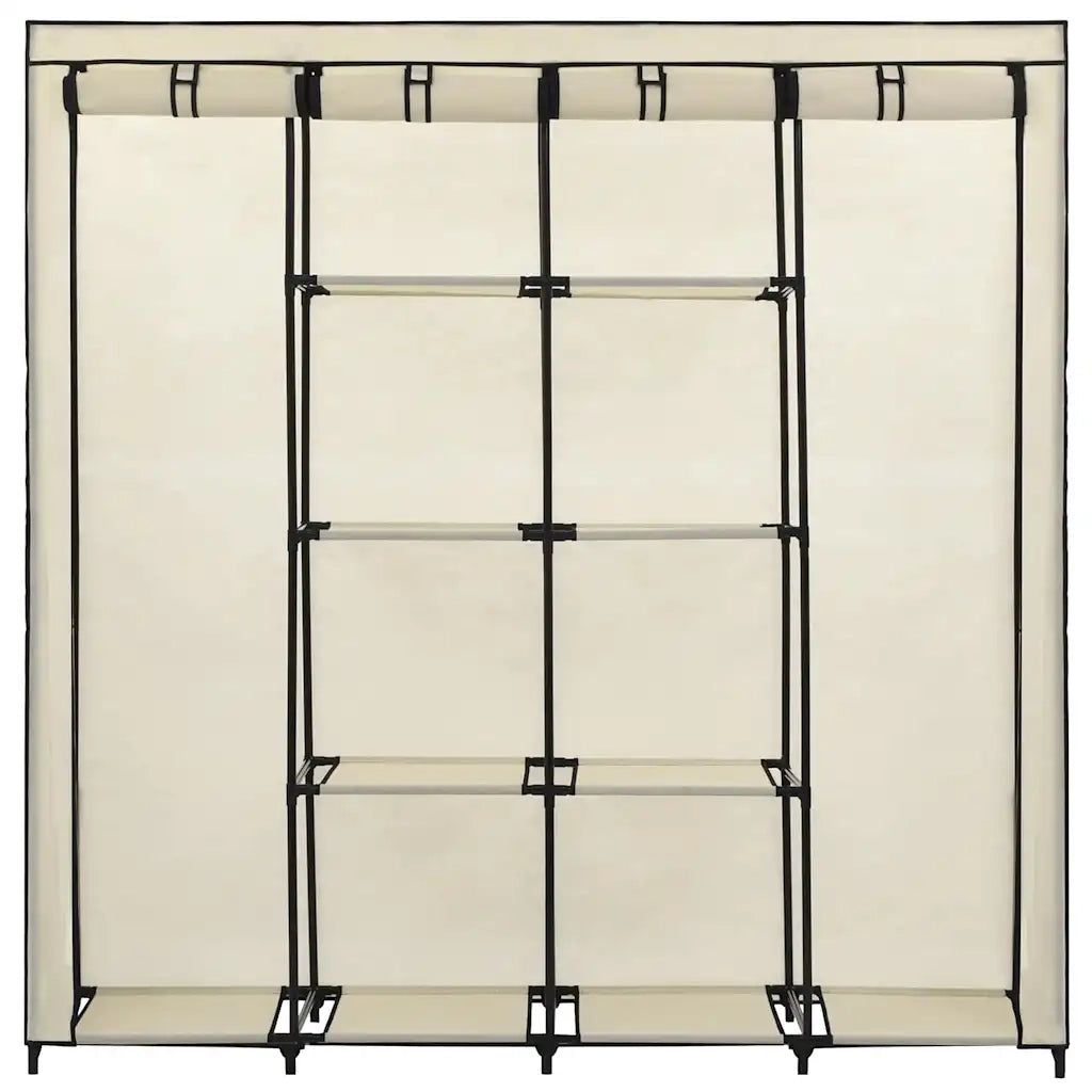 Guardaroba con 4 Scomparti Crema 175x45x170 cm 282447
