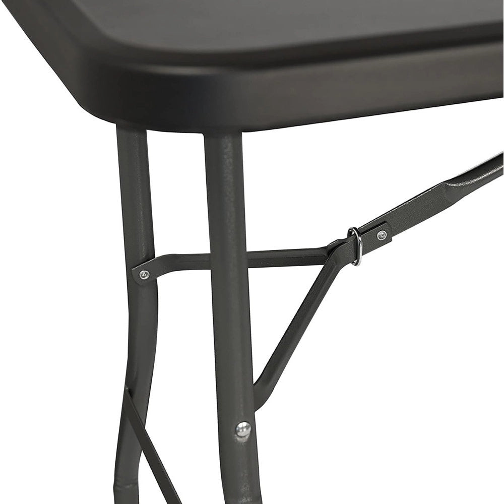 Trade Shop - Tavolo Pieghevole Portatile Rettangolare 180cm Multiuso Campeggio Eventi 4-6 Persone -