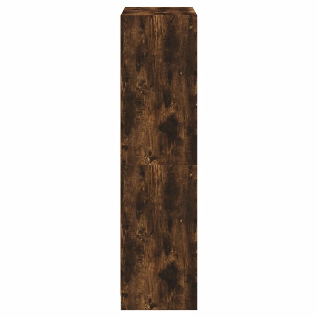 Credenza con Ante Rovere Fumo 68x37x142 cm Legno Multistrato 3295861