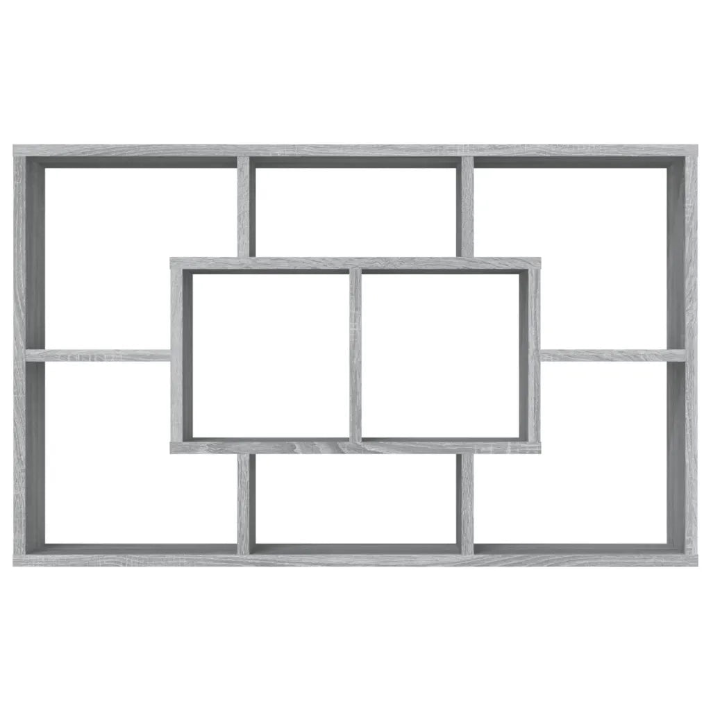 Mensola a Muro Grigio Sonoma 85x16x52,5 cm in Legno Multistrato 820461