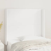 Testiera ad Orecchio-Testata con Orecchie Bianco 103x16x118/128 cm in Similpelle 771028