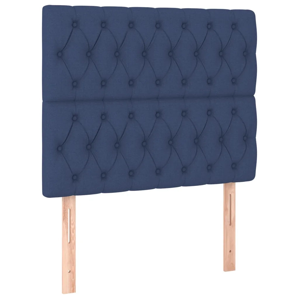 Giroletto senza Materasso-Struttura Letto Blu 90x200 cm in Tessuto 291426