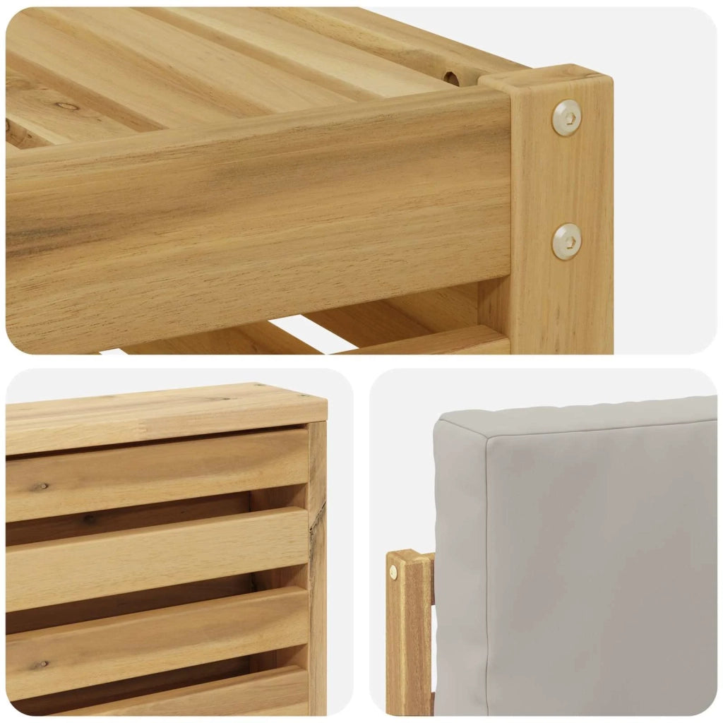 Set divani Legno di Acacia Massello 3391401