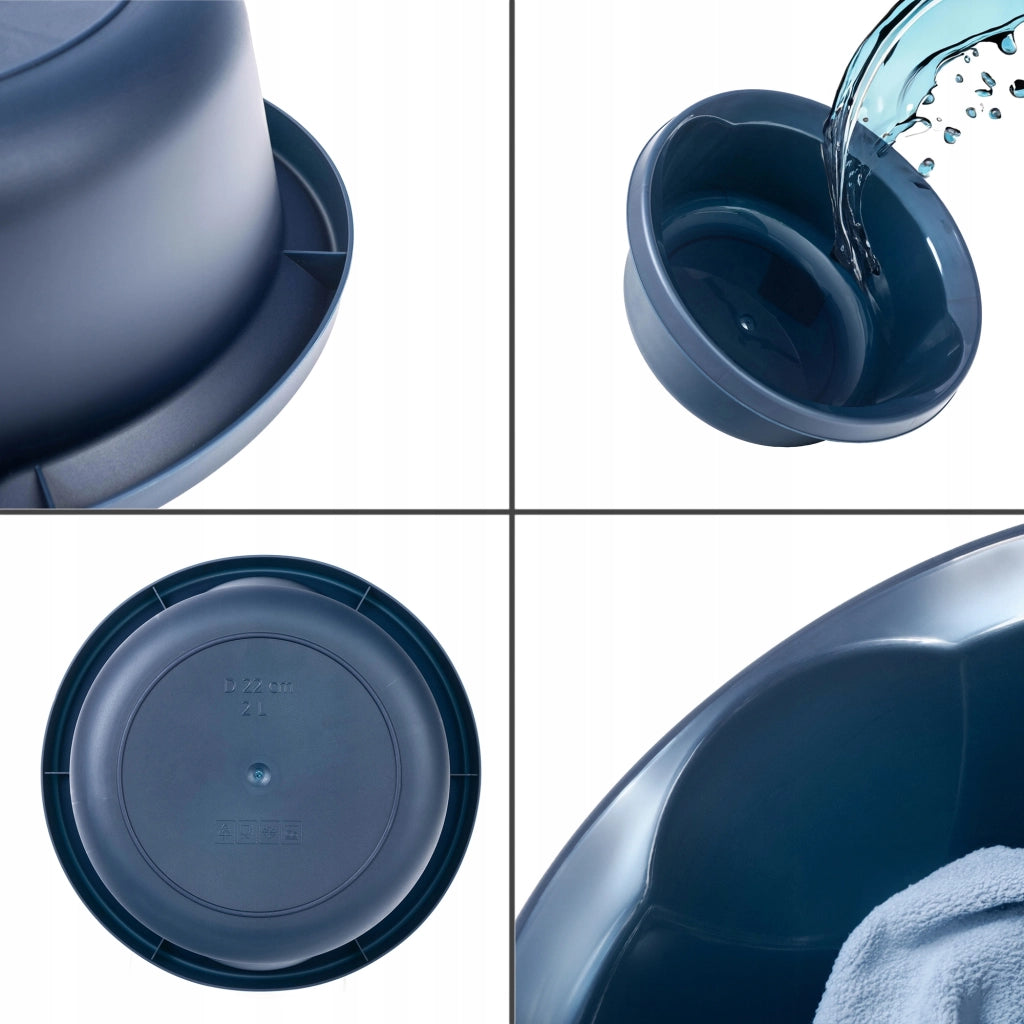Bacinella universale rotonda in plastica KADAX da 2 litri per bucato