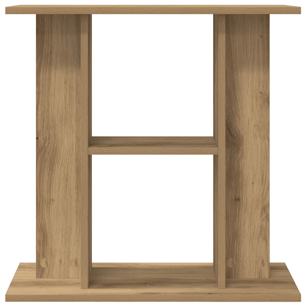 Supporto Acquario 60x30x60 cm Multistrato Rovere Artigianale 857271