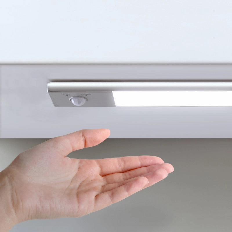 Lampada LED ricaricabile con USB Kaus con sensore di movimento, L400mm, Tecnoplastica e Alluminio, Anodizzato opaco