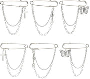 Accessori per Scarpe in Metallo a Forma di Farfalla o Croce - 6 Pezzi - Decorazione DIY con Stile Hip Hop - Materiale Duraturo