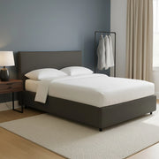 Altrincham, Letto Piazza e Mezza Sfoderabile Made in Italy, Grigio Tortora
