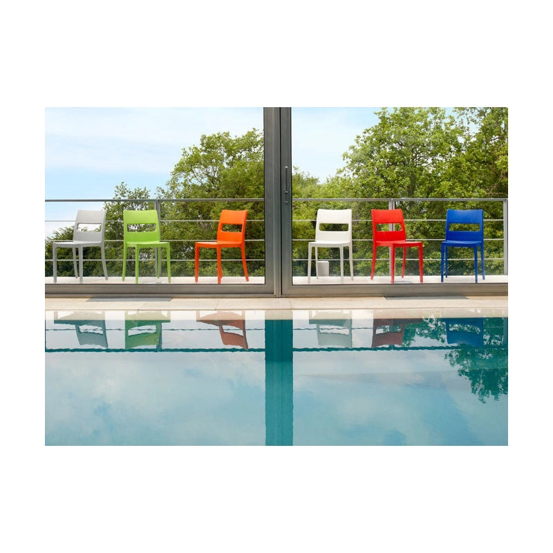 SET SEI SEDIE SAI TECNOPOLIMERO SCAB DESIGN MADE IN ITALY - Blu 60