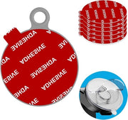 Kit di sostituzione per adesivi termoresistenti per dashboard auto, 6 pezzi, 70mm, cerchi adesivi doppie per zuignap, autoholder per telefono, discendente e parabrezza, compatibile con dash cam.