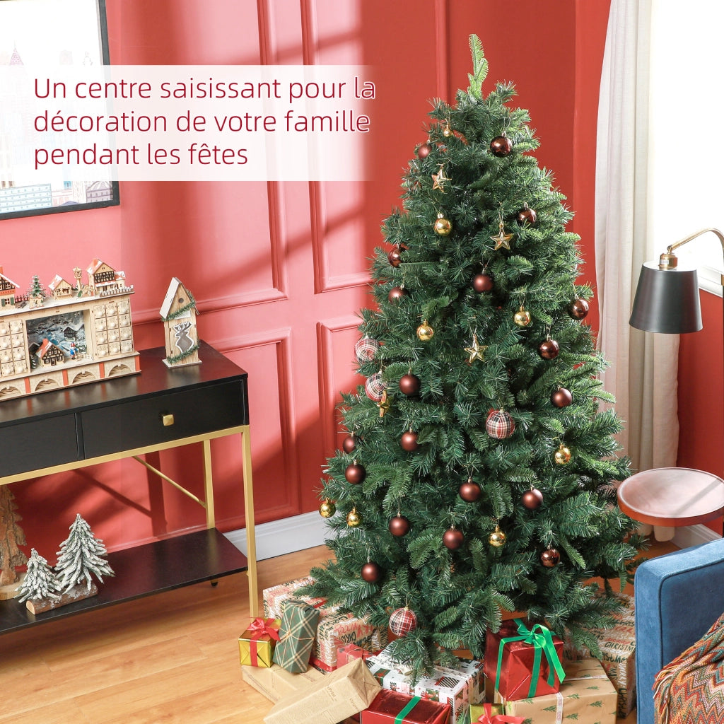 Albero di Natale Artificiale 180 cm ¨C zephmum ¨C Verde, Acciaio, 1061 rami
