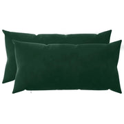 Cuscino con cuscino HEERLEN 2 pz Verde Scuro Velluto 925293