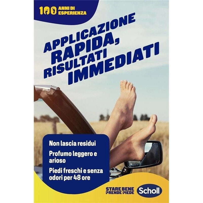 SCHOLL EXPERTCARE DEODORANTE PIEDI SPRAY TECNOLOGIA ATTIVA CONTROLLO ODORI ELIMINA CATTIVI ODORI PER 48H 150 ML