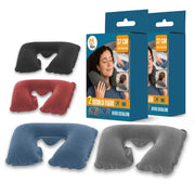 Set 2 Cuscini Gonfiabili Cervicale da Viaggio Akitaink
