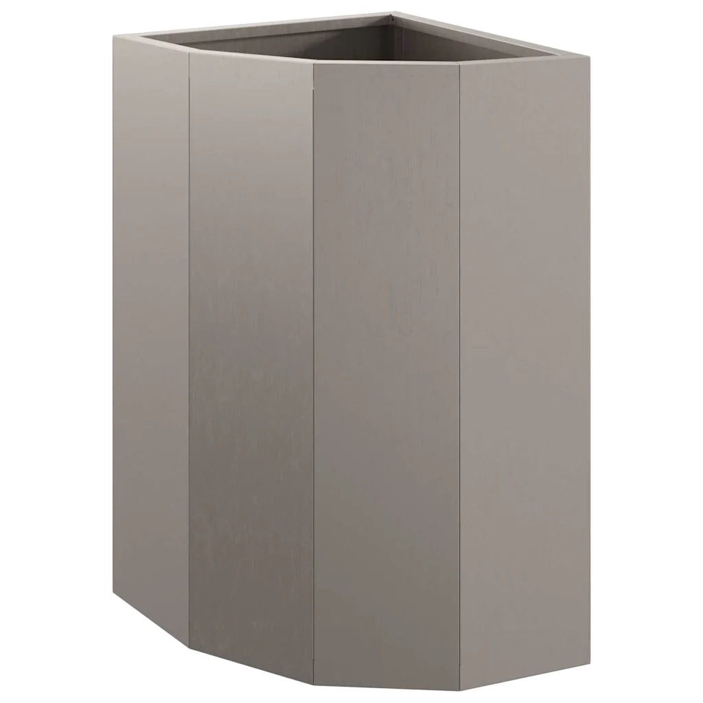 Fioriere | Cassetta per fiori | Vaso d'angolo Ruggine 30 x 30 x 50 cm acciaio corten